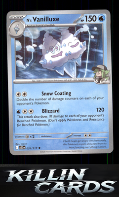 N's Vanilluxe 051/217 Pokemon Uncommon ME: Ascended Heroes Card NM