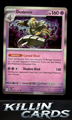 Dusknoir 037/131 Pokemon Rare SV: Prismatic Evolutions Card NM