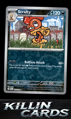 Reverse Holofoil Scrafty 058/086 Pokemon Uncommon SV: White Flare Card NM
