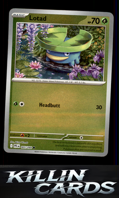 Reverse Holofoil Lotad 005/094 Pokemon Common ME02: Phantasmal Flames Card NM