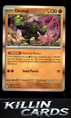 Okidogi 057/131 Pokemon Rare SV: Prismatic Evolutions Card NM