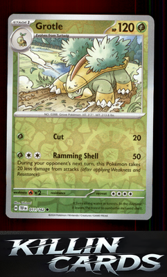 Reverse Holofoil Grotle - 011/162 011/162 Pokemon Common SV05: Temporal Forces C