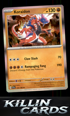 Koraidon 124/198 Pokemon Rare SV01: Scarlet & Violet Base Set Card NM