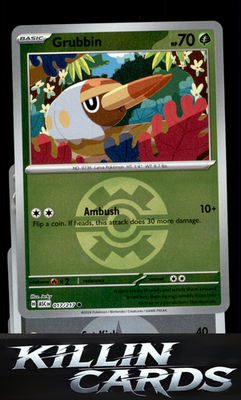 Reverse Holofoil Grubbin (Quick Ball) 017/217 Pokemon Common ME: Ascended Heroes