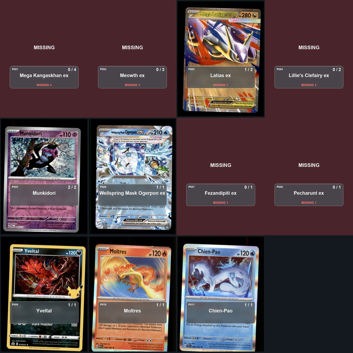 Partial Pokemon TCG NAIC 2026, New Orleans Ogerpon Box Decklist 43 Cards Deck