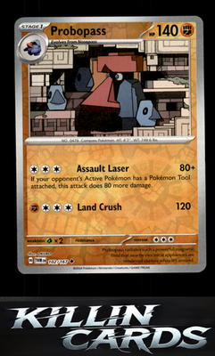 Reverse Holofoil Probopass - 102/167 102/167 Pokemon Uncommon SV06: Twilight Mas