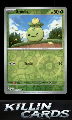 Reverse Holofoil Smoliv - 020/198 020/198 Pokemon Common SV01: Scarlet & Violet