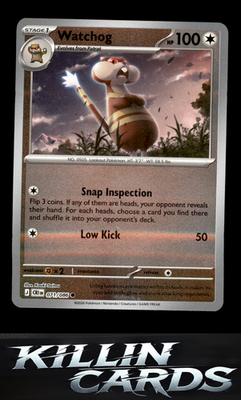 Reverse Holofoil Watchog - 071/086 071/086 Pokemon Common ME04: Chaos Rising Car