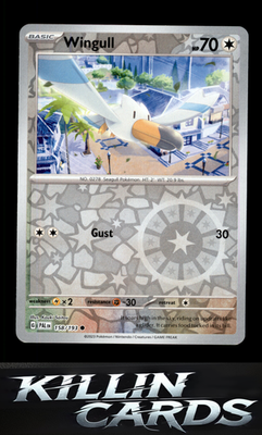 Reverse Holofoil Wingull 158/193 Pokemon Common SV02: Paldea Evolved Card NM