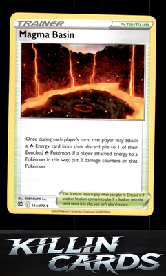 Magma Basin 144/172 Pokemon Uncommon SWSH09: Brilliant Stars Card NM