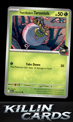 Team Rocket's Tarountula 018/217 Pokemon Common ME: Ascended Heroes Card NM