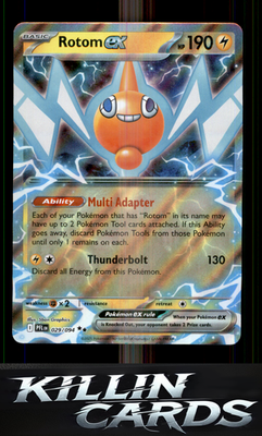 Rotom ex - 029/094 029/094 Pokemon Double Rare ME02: Phantasmal Flames Card NM