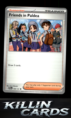 Friends in Paldea - 109/131 109/131 Pokemon Common SV: Prismatic Evolutions Card