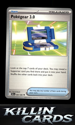 Pokegear 3.0 084/086 Pokemon Uncommon SV: Black Bolt Card NM