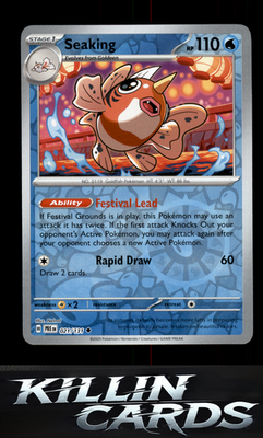 Reverse Holofoil Seaking 021/131 Pokemon Uncommon SV: Prismatic Evolutions Card