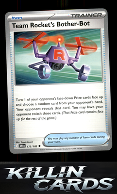 Team Rocket's Bother-Bot 172/182 Pokemon Uncommon SV10: Destined Rivals Card NM