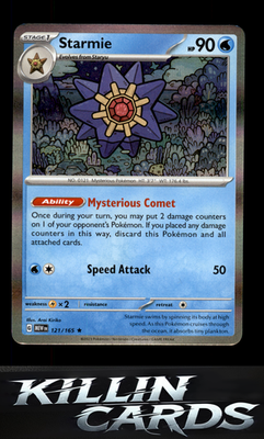 Starmie 121/165 Pokemon Rare SV: Scarlet & Violet 151 Card NM