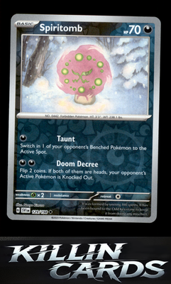 Reverse Holofoil Spiritomb 129/198 Pokemon Uncommon SV01: Scarlet & Violet Base