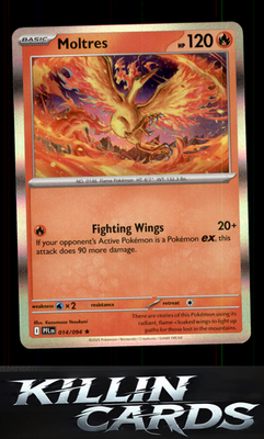 Moltres 014/094 Pokemon Rare ME02: Phantasmal Flames Card NM