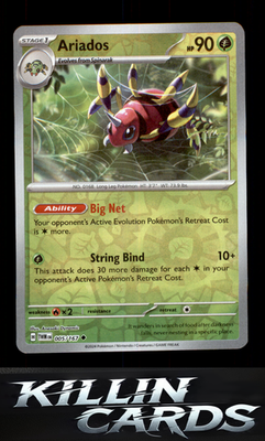 Reverse Holofoil Ariados 005/167 Pokemon Uncommon SV06: Twilight Masquerade Card