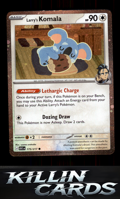 Larry's Komala - 175/217 (Cosmo Holo) 175/217 Pokemon Common Miscellaneous Cards