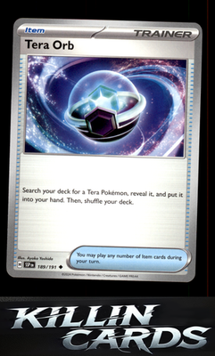 Tera Orb 189/191 Pokemon Uncommon SV08: Surging Sparks Card NM