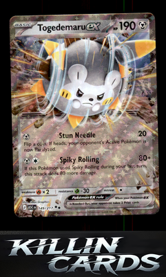 Togedemaru ex 149/217 Pokemon Double Rare ME: Ascended Heroes Card NM