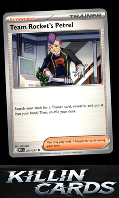Team Rocket's Petrel 207/217 Pokemon Uncommon ME: Ascended Heroes Card NM