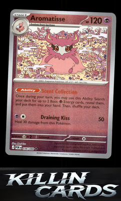 Reverse Holofoil Aromatisse 036/088 Pokemon Uncommon ME03: Perfect Order Card NM