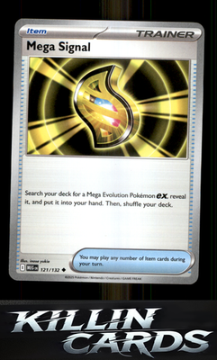 Mega Signal - 121/132 121/132 Pokemon Uncommon ME01: Mega Evolution Card NM