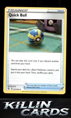 Quick Ball 237/264 Pokemon Uncommon SWSH08: Fusion Strike Card NM