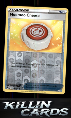 Reverse Holofoil Moomoo Cheese 156/185 Pokemon Uncommon SWSH04: Vivid Voltage Ca