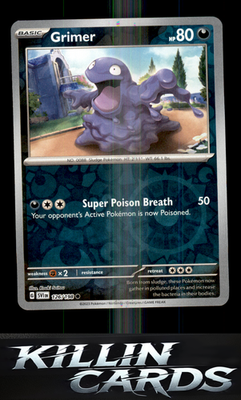 Reverse Holofoil Grimer 126/198 Pokemon Common SV01: Scarlet & Violet Base Set C