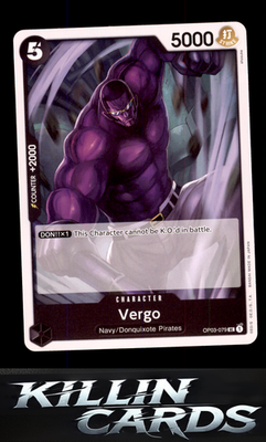 Vergo OP03-079 One Piece Card Game UC Pillars of Strength Card NM