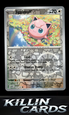 Reverse Holofoil Jigglypuff 039/165 Pokemon Common SV: Scarlet & Violet 151 Card