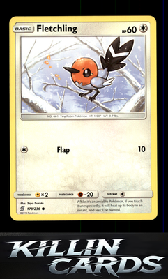 Fletchling 179/236 Pokemon Common SM - Unified Minds Card NM