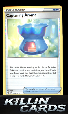 Capturing Aroma 153/195 Pokemon Uncommon SWSH12: Silver Tempest Card NM