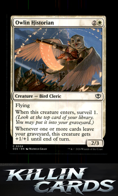 Owlin Historian 24 Magic C Secrets of Strixhaven Card NM