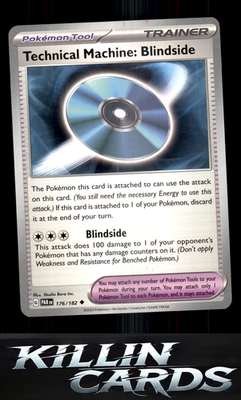Technical Machine: Blindside 176/182 Pokemon Uncommon SV04: Paradox Rift Card NM