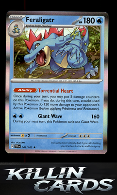 Feraligatr 041/162 Pokemon Rare SV05: Temporal Forces Card NM
