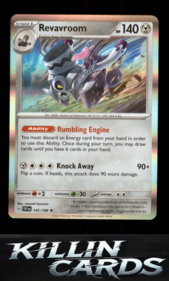 Revavroom 142/198 Pokemon Rare SV01: Scarlet & Violet Base Set Card NM