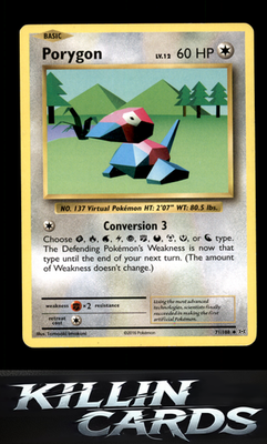 Porygon 71/108 Pokemon Uncommon XY - Evolutions Card LP