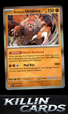 Bloodmoon Ursaluna 025/064 Pokemon Rare SV: Shrouded Fable Card NM
