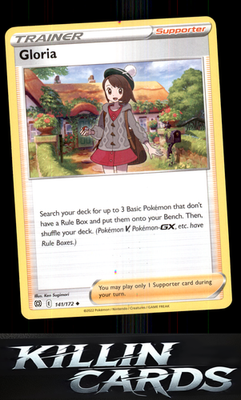 Gloria 141/172 Pokemon Uncommon SWSH09: Brilliant Stars Card NM