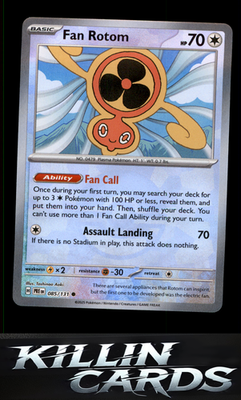 Fan Rotom (Poke Ball Pattern) 085/131 Pokemon Common SV: Prismatic Evolutions Ca