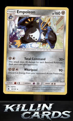 Empoleon 81/131 Pokemon Holo Rare SM - Forbidden Light Card NM