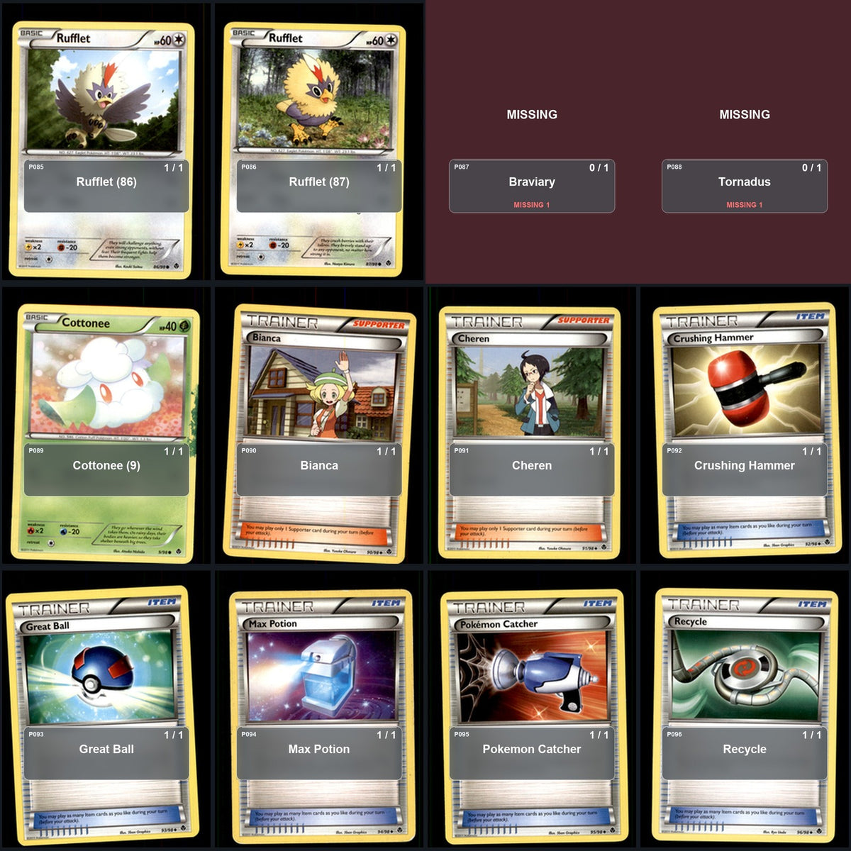 Pokemon TCG Emerging Powers C/UC/R Standard Set 65 Cards