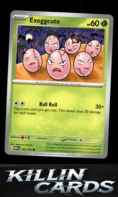Exeggcute 102/165 Pokemon Common SV: Scarlet & Violet 151 Card NM