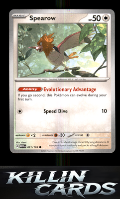 Spearow 021/165 Pokemon Common SV: Scarlet & Violet 151 Card NM