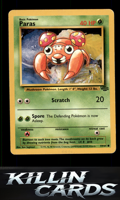 Paras 59/64 Pokemon Common Jungle Card LP